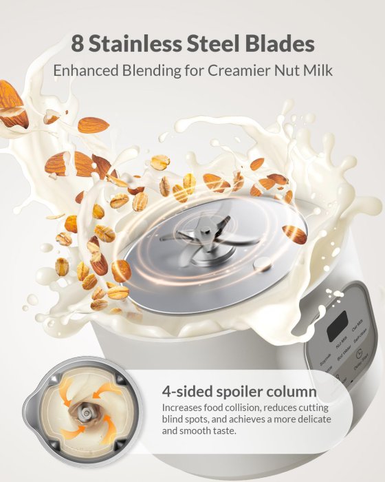 6-in-1 Nut Milk Maker (Cream) (image 4)