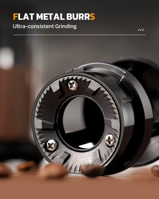 Electric Burr Coffee Grinder - 16 Settings, Stainless Steel (image 4)