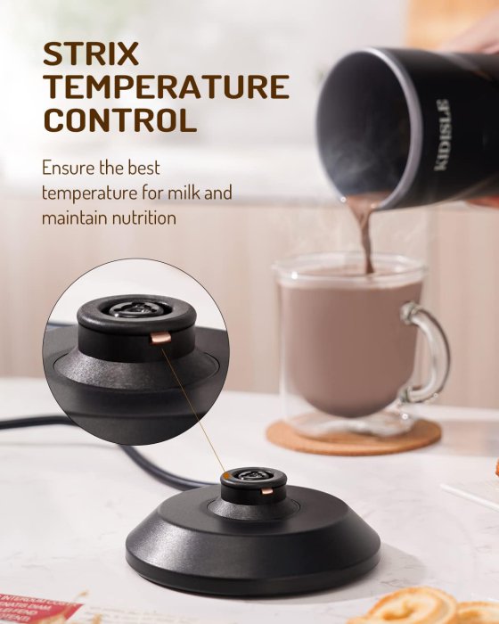Electric Milk Frother & Steamer - 4-in-1 Foam Maker (image 5)