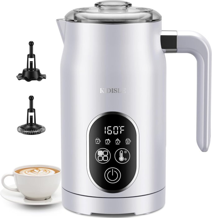 Electric Milk Frother with Temperature Control