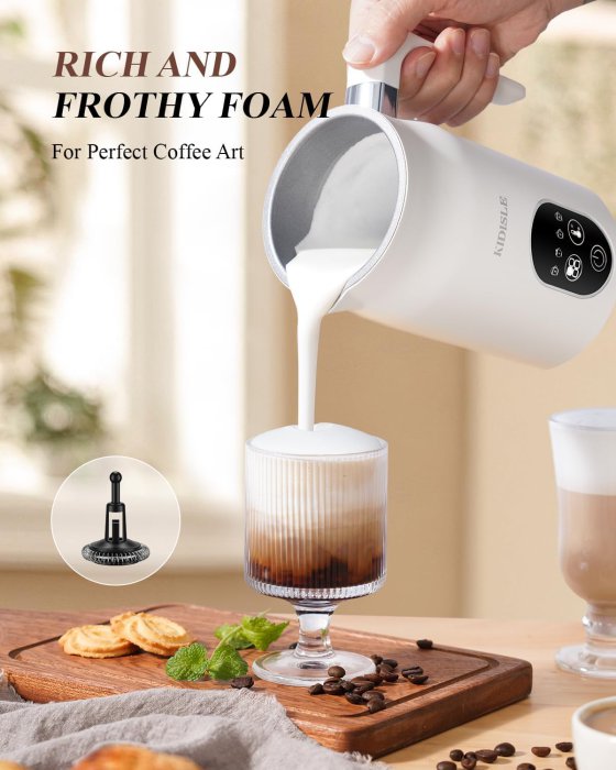 Electric Milk Frother with Temperature Control (image 5)