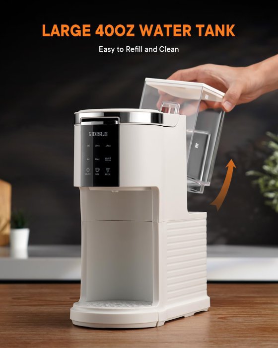 KIDISLE 3-in-1 Pod Coffee Maker (White) (image 4)