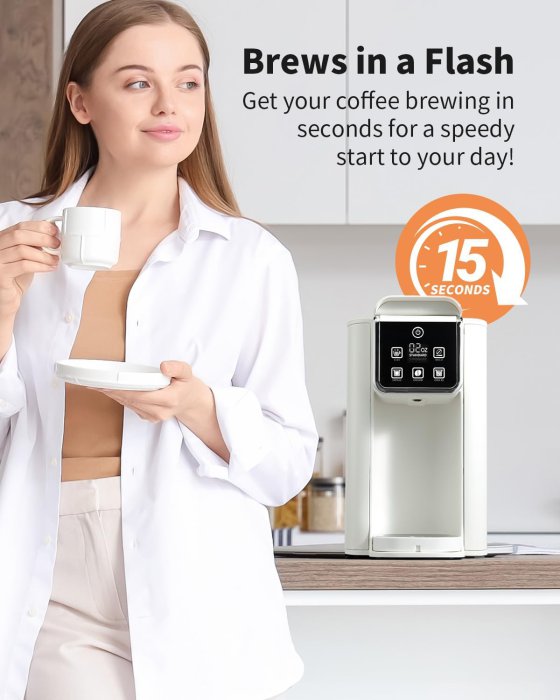 Single Serve Coffee Maker - 6-14 Oz Brew Sizes (image 5)